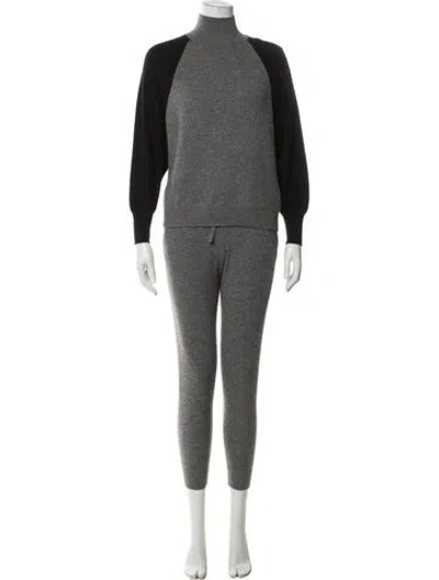 Pre-owned Monrow Cashmere Pant Set In Gray
