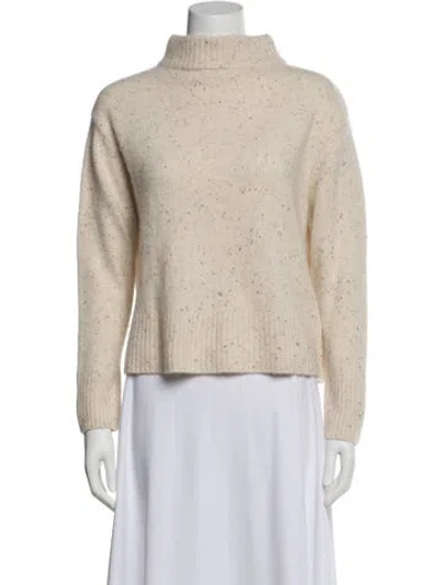 Pre-owned Monrow Cashmere Turtleneck Sweater In Neutral