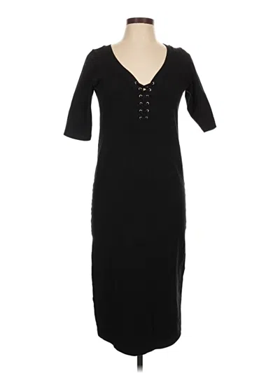 Pre-owned Monrow Casual Dress In Black