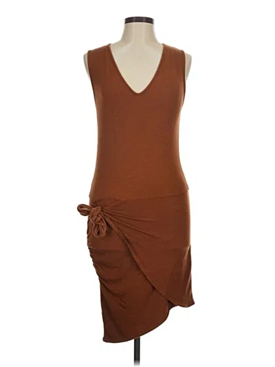 Pre-owned Monrow Casual Dress In Brown