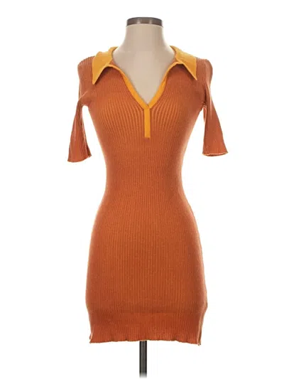 Pre-owned Monrow Casual Dress In Orange