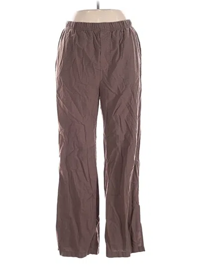 Pre-owned Monrow Casual Pants In Brown