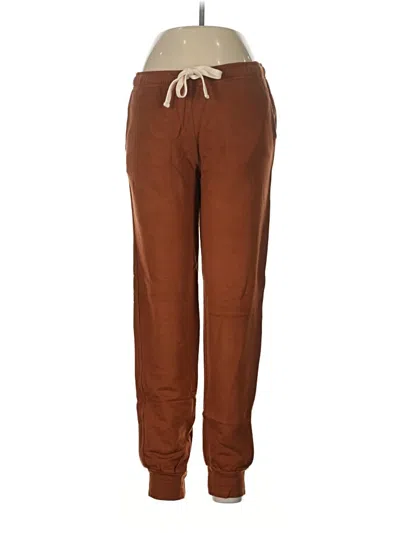 Pre-owned Monrow Casual Pants In Brown