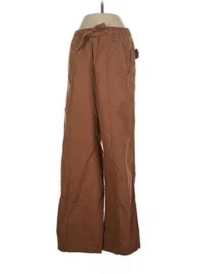 Pre-owned Monrow Casual Pants In Brown