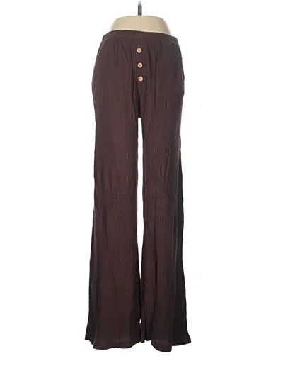 Pre-owned Monrow Casual Pants In Brown
