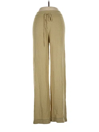 Pre-owned Monrow Casual Pants In Gold