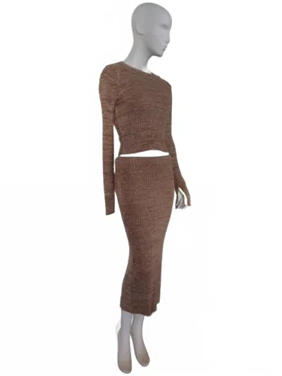 Monrow Cosmo Top In Brown