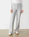 Monrow Cotton Knit Patch Pocket Pant In White Heather