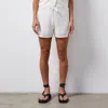 Monrow Cotton Mesh Short In Ivory