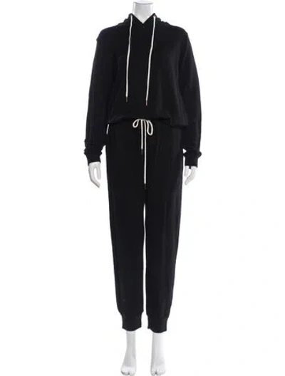 Pre-owned Monrow Crew Neck Jumpsuit In Blue