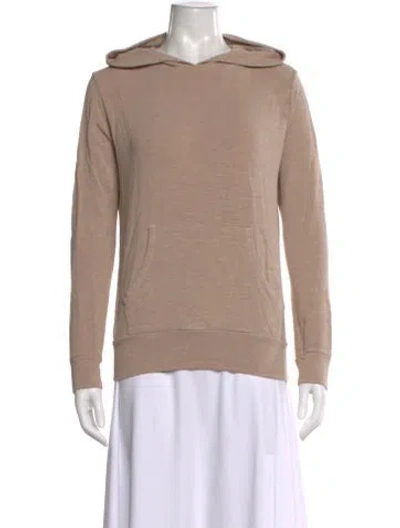 Pre-owned Monrow Crew Neck Long Sleeve Hoodie In Neutral