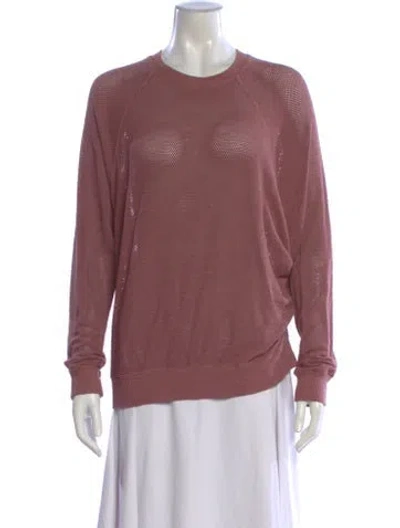Pre-owned Monrow Crew Neck Sweater In Pink