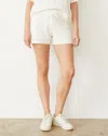 Monrow Crochet Knit Short In Ivory