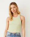 Monrow Crop Ultimate Tank In Matcha