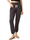 Monrow Supersoft Double Waist Sweatpants Washed Black In Black