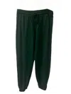 MONROW ELASTIC VINTAGE SWEATPANTS IN EVERGREEN