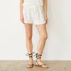 Monrow Honeycomb Knit Short In Natural
