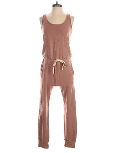 Pre-owned Monrow Jumpsuit In Brown