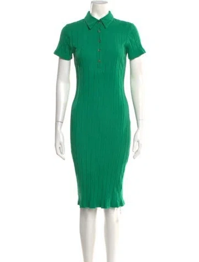 Pre-owned Monrow Knee-length Dress In Green