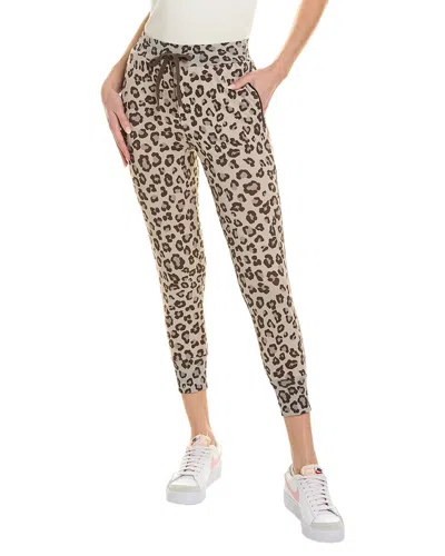 Monrow Leopard Active Jogger In Neutral