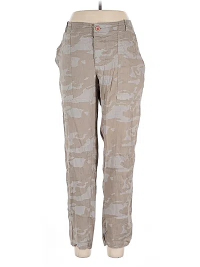 Pre-owned Monrow Linen Pants In Brown
