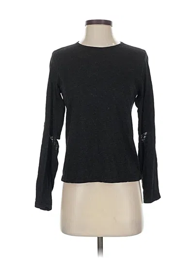 Pre-owned Monrow Long Sleeve T-shirt In Black