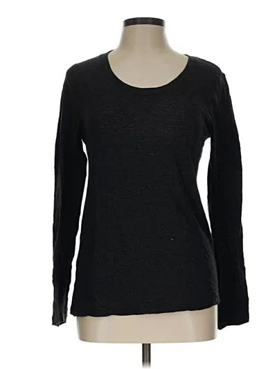 Pre-owned Monrow Long Sleeve T-shirt In Black