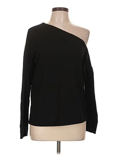 Pre-owned Monrow Long Sleeve T-shirt In Black