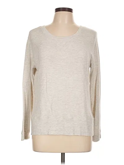 Pre-owned Monrow Long Sleeve T-shirt In Brown