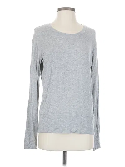 Pre-owned Monrow Long Sleeve T-shirt In Gray