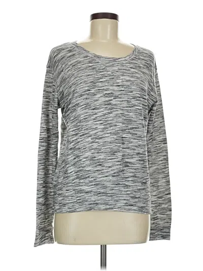 Pre-owned Monrow Long Sleeve T-shirt In Gray