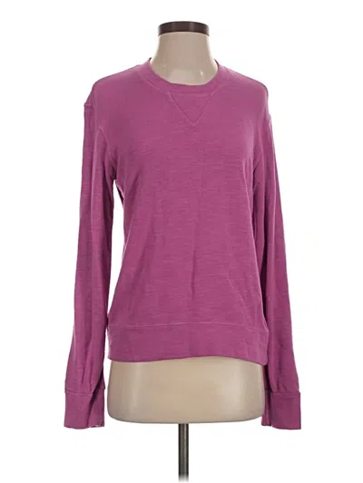 Pre-owned Monrow Long Sleeve T-shirt In Purple