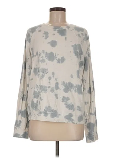 Pre-owned Monrow Long Sleeve T-shirt In Silver