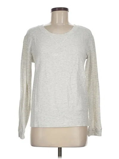 Pre-owned Monrow Long Sleeve T-shirt In Silver