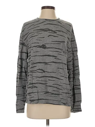 Pre-owned Monrow Long Sleeve Turtleneck In Gray