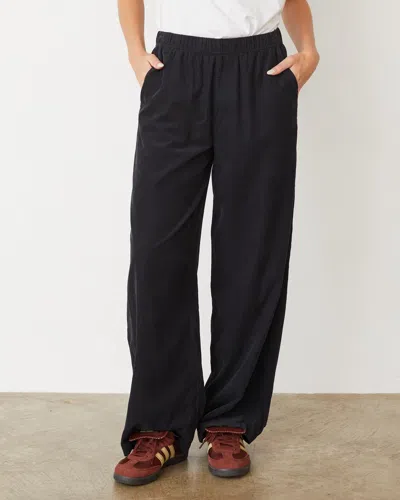 Monrow Mini Corduroy Boxer Pant In Faded Black