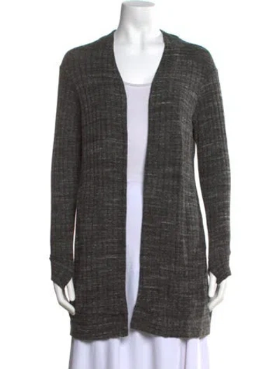 Pre-owned Monrow Open Front Sweater W/ Tags In Grey