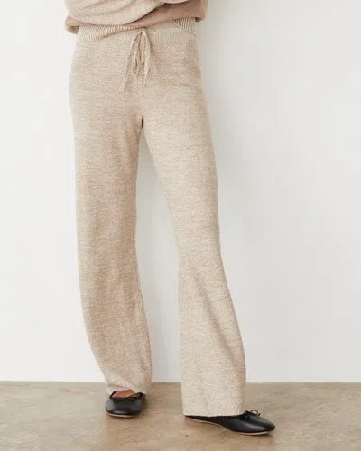 Monrow Organic Cotton Cashmere Relaxed Pant In Walnut