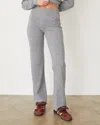 Monrow Original Fleece Flare Pant In Granite