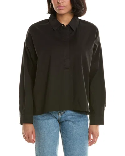 Monrow Oversized Shirt In Black