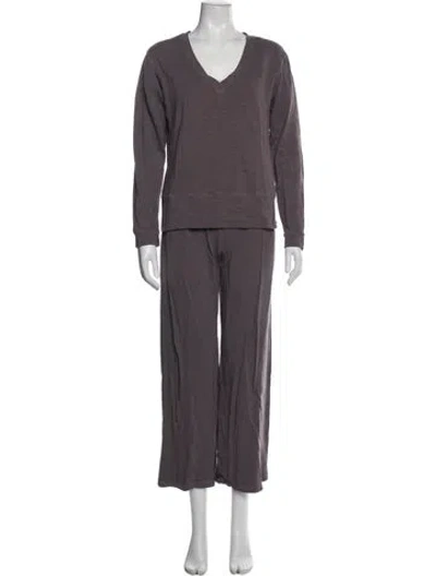 Pre-owned Monrow Pant Set In Purple