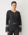 MONROW PLUSH STRIPE SWEATER