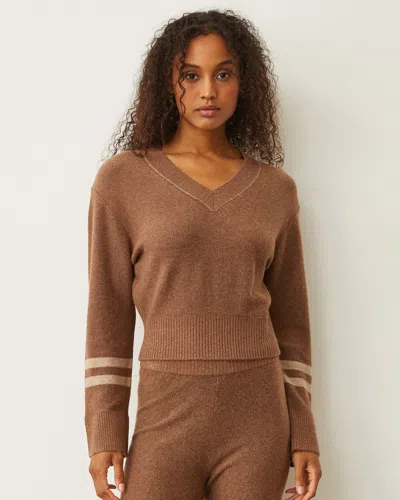MONROW PLUSH STRIPE SWEATER