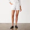 Monrow Poplin Boxer Short In White