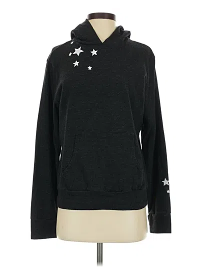 Pre-owned Monrow Pullover Hoodie In Black