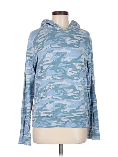 Pre-owned Monrow Pullover Hoodie In Blue
