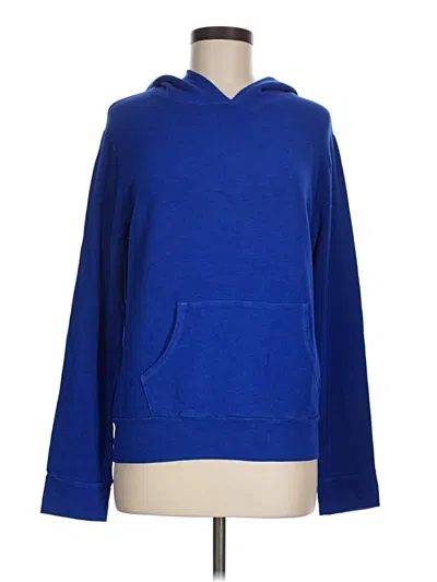 Pre-owned Monrow Pullover Hoodie In Blue
