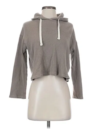 Pre-owned Monrow Pullover Hoodie In Gray