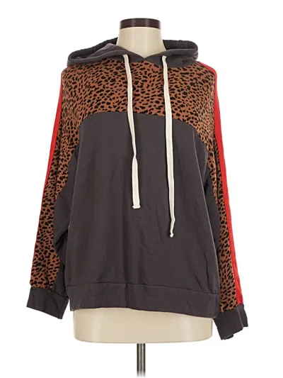 Pre-owned Monrow Pullover Hoodie In Gray