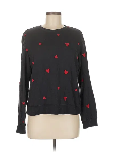 Pre-owned Monrow Pullover Sweater In Black